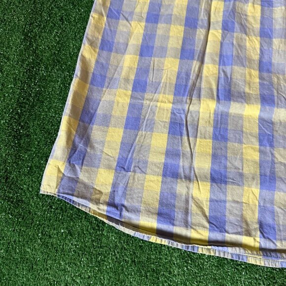 Columbia Shirt Size XL Blue Yellow Plaid Button Up Relaxed Fit Outdoor Hiking - Picture 16 of 16